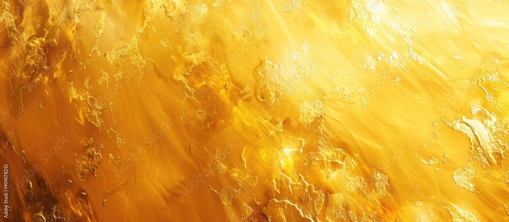 Poster golden yellow texture creating a luxurious background with ample copy space image available