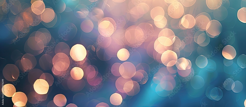 Aufkleber blurred lights creating a bokeh effect in the background of a copy space image