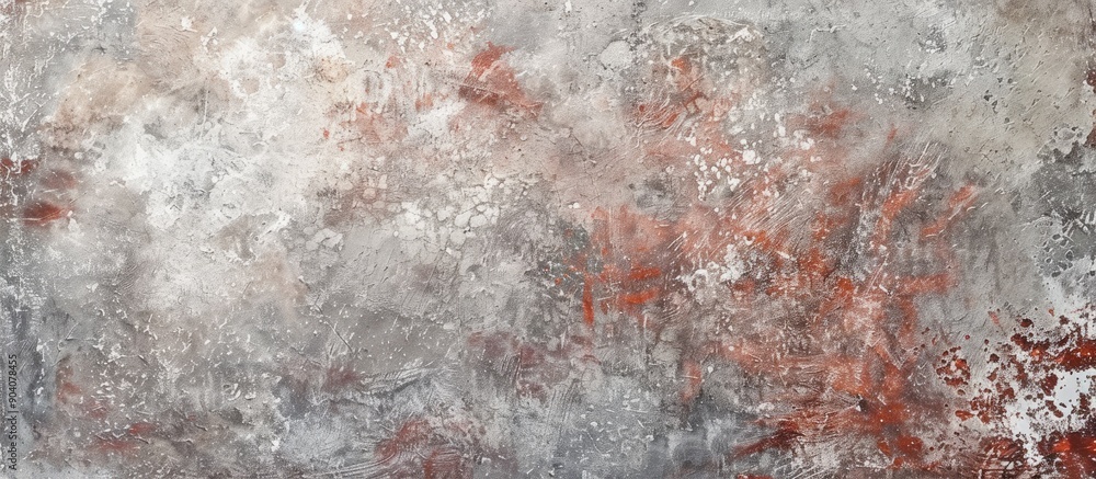 Leinwandbilder venetian stucco textured red gray stone wall background perfect for text top view with copy space im