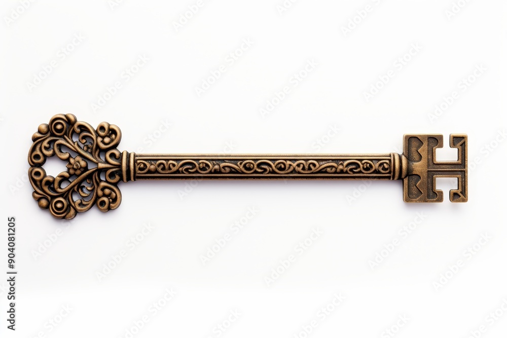Poster isolated keys on white background for optimal visibility and convenient identification