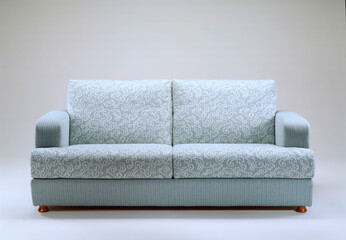 Still life of a sofa on a neutral background