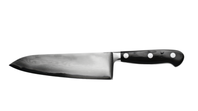 Chef's knife on transparent background 