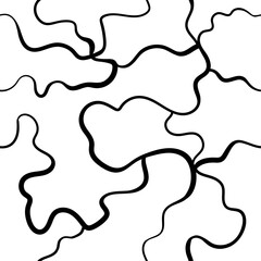 Abstract background seamless pattern with waves. Modern trendy paint line background. Great for textile, fabric, wallpaper, wrapping, scrapbook and packaging