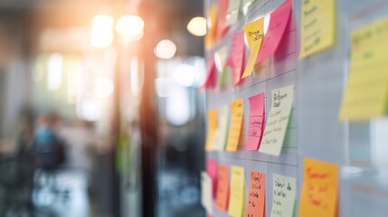 Creative Team Brainstorming Session with Task List and Calendar on Whiteboard in Modern Meeting Room