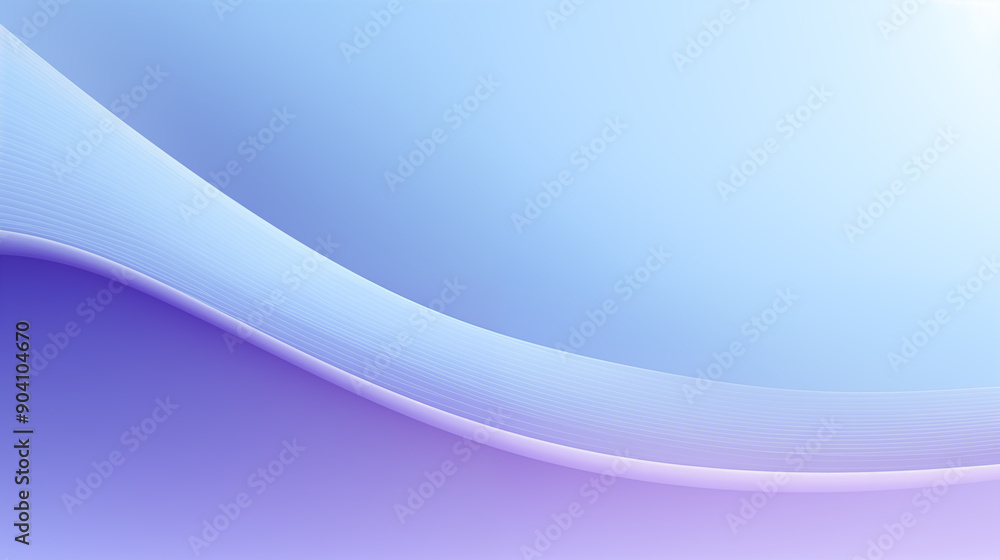 Wall mural Light purple blue flowing wave abstract background