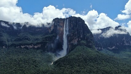 Venezuela perfect landscape waterfall beach