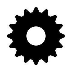 Gear Wheel Cogwheel Mechanism Solid Icon