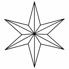 Obraz premium realistic christmas star vector illustration