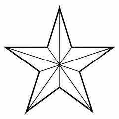 realistic christmas star vector illustration