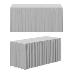 restaurant tablecloth isolated