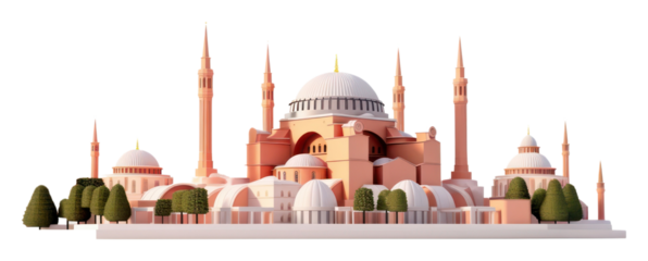 PNG Istanbul architecture building dome.