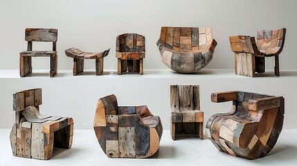 eco-friendly home decor, upcycled materials turned into chic decor, showcasing the ingenuity of eco-friendly interior design