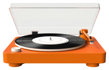 PNG Vinyl record player electronics white background gramophone.