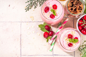 Cranberry oatmeal smoothie