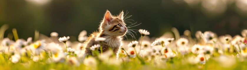 Calico kitten with a whimsical beard