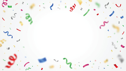 Colorful  confetti isolated.Festive vector illustration.birthday vector illustration.