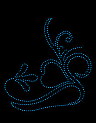 with collar and hot fix rhinestone floral rhinestone love hard wall frame photo decorated its vector design rhinestone ss10 use