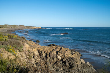 Beautiful scene the coast of the Pacific Ocean, Pacific Highway Vista point