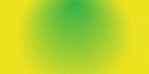 Abstract grainy vibrant color gradient background. Defocused green bokeh light background. Bokeh background with yellow color gradient, ombre effect.