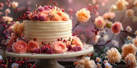 National Cake Decorating Day decorated cake, October 10th