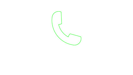 smartphone  call icon  with black background
