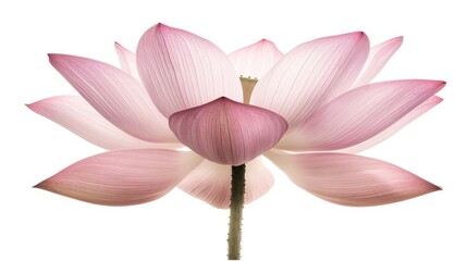 Fototapeta premium A delicate pink lotus flower