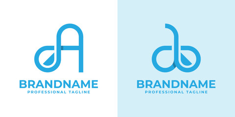 Fototapeta premium Letter A Droplet Logo Set, suitable for any business with A initial related to liquid