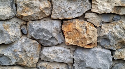 Fototapeta premium Stone texture with rough-hewn surfaces and natural coloration