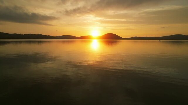 Precioso atardecer en Cantabria