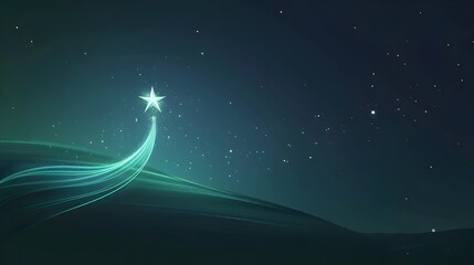 Magical Cosmic Landscape with Glowing Celestial Phenomena