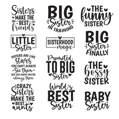 12 Sister SVG Bundle