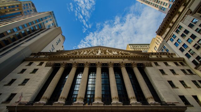 The building is a bank and has a lot of windows - Powered by Adobe