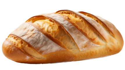 Baked Bread Loaf, Isolated Transparent png, Fresh Food