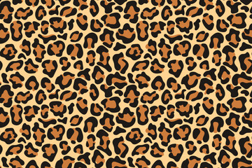 Leopard print seamless pattern. Animal print for fabric, textile, fashion, wallpapper