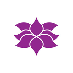 Saffron logo vector , flower saffron logo design template