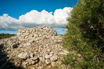 Talaiotic Village, Ses Talaies,  1300 a.C. to 123 b.C. sant Agustí Vell . Menorca, Balearic...
