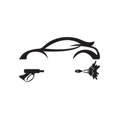 Car wash logo icon, vector illustration design