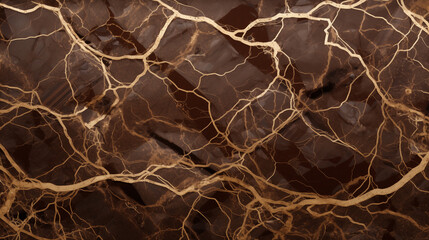 Elegant dark marble with intricate gold veining texture