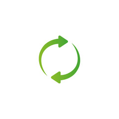 Recycle icon flat vector design