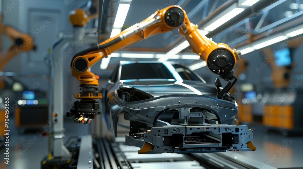 Poster advanced car repair tools of tomorrow feature integrated robotics and ai, enabling automated repairs