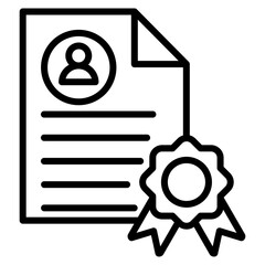 Resume Icon Element For Design