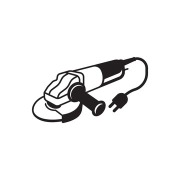recommend clip art: Factory grinding machine icon outline vector. Grinder tool. Angle cutter