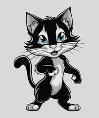 Cute Cat Cartoon Character illustration