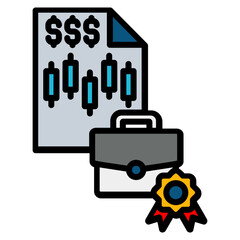 Portfolio Icon Element For Design