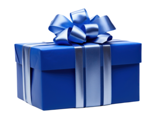 PNG A Hanukkah blue gift box white background celebration.