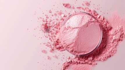 Blush allure with a smooth texture, capturing the brilliance of cosmetics copy space, concept of elegance, whimsical, Composite, Beauty salon backdrop