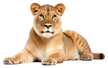 Obraz premium PNG Liger wildlife sitting mammal.