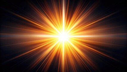 Obraz premium Bright Golden Light Radiating from a Central Point
