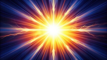Obraz premium A Glowing Explosion of Light and Energy
