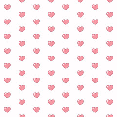 Heart seamless pattern